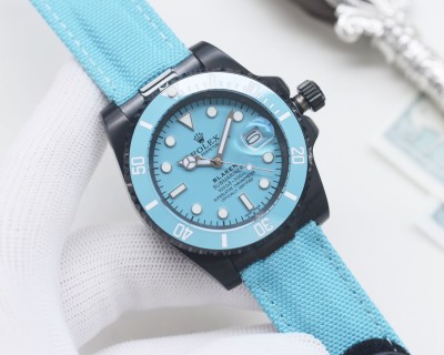 Rolex Submariner Blaken Tiffany Blue 40mm Automatic Watch view 4