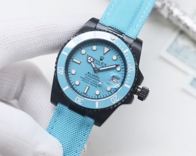 Rolex Submariner Blaken Tiffany Blue 40mm Automatic Watch view 6