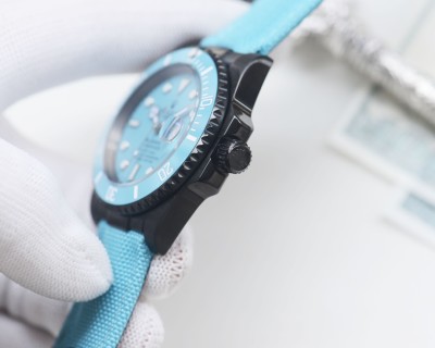 Rolex Submariner Blaken Tiffany Blue 40mm Automatic Watch view 7