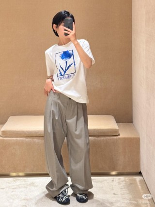 Burberry Thistle Print White T-Shirt view 2