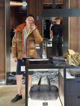 Oversized Puffer Down Jacket Camel view 4
