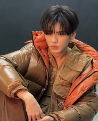 Oversized Puffer Down Jacket Camel view 6
