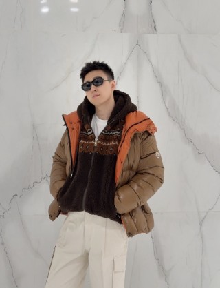 Oversized Puffer Down Jacket Camel view 7