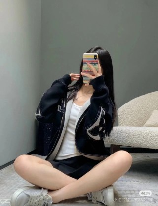 Black Zip Hoodie Jacket with Embroidered Logo view 4
