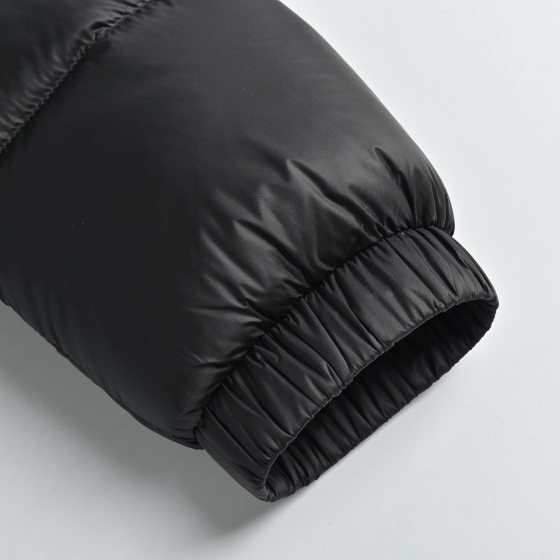 Black & Purple Gradient Puffer Down Jacket view