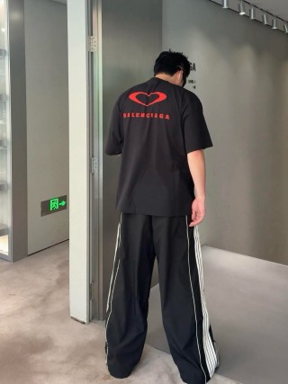 Black Oversized Short Sleeve T-Shirt with Chest Logo view 2