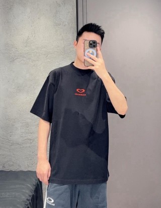 Black Oversized Short Sleeve T-Shirt with Chest Logo view 3