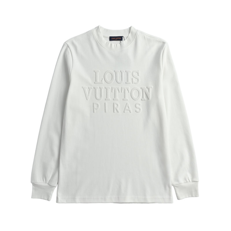 Louis Vuitton Embroidered Logo Long Sleeve Tee - White view