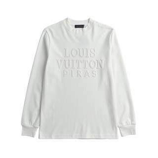 Louis Vuitton Embroidered Logo Long Sleeve Tee - White view 3