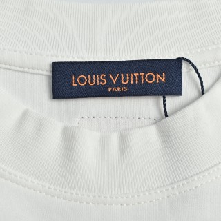 Louis Vuitton Embroidered Logo Long Sleeve Tee - White view 5