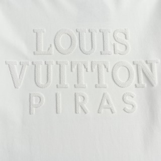 Louis Vuitton Embroidered Logo Long Sleeve Tee - White view 6