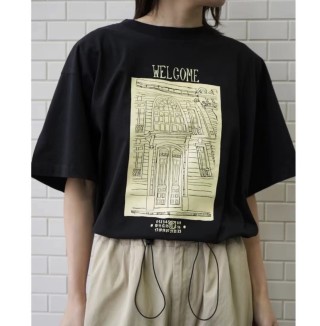 Black Welcome Map Graphic T-Shirt view 5