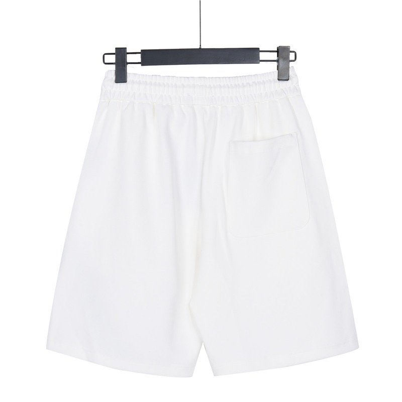 Prada White & Blue Stripe Drawstring Shorts view