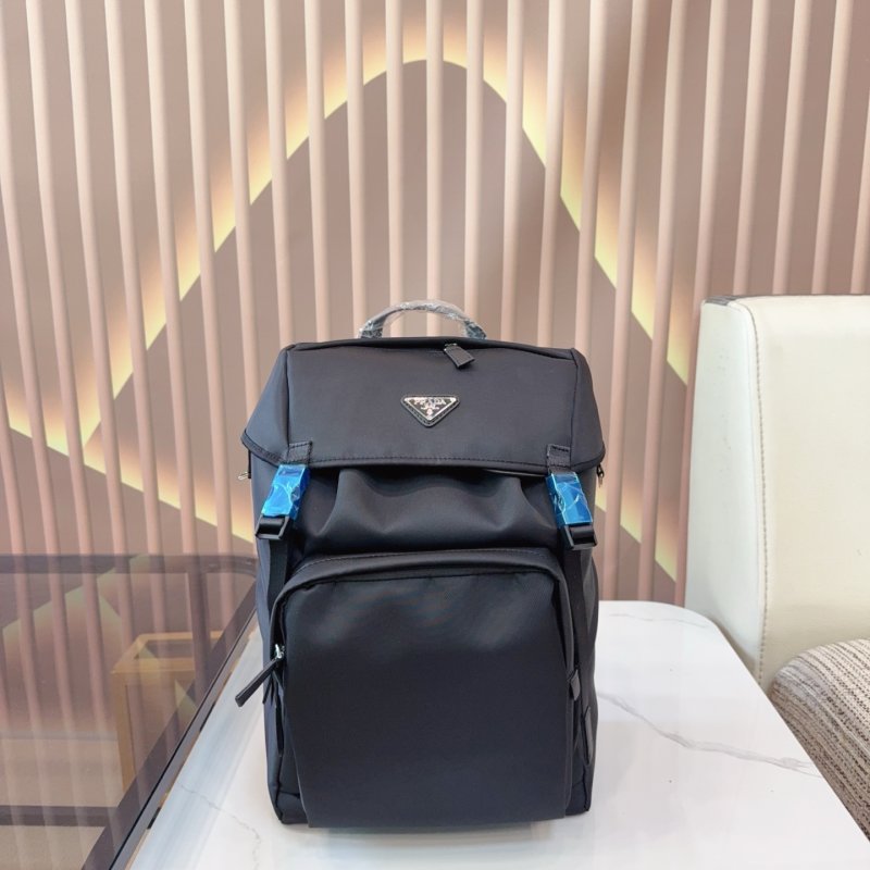 Prada Re-Nylon Black Backpack 43x28cm