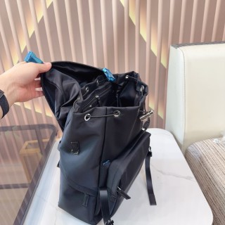 Prada Re-Nylon Black Backpack 43x28cm view 7