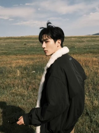Black Sherpa Collar Overshirt Jacket view 3