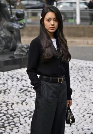 Miu Miu Black Cropped Cardigan with Cold-Shoulder Detail view 9