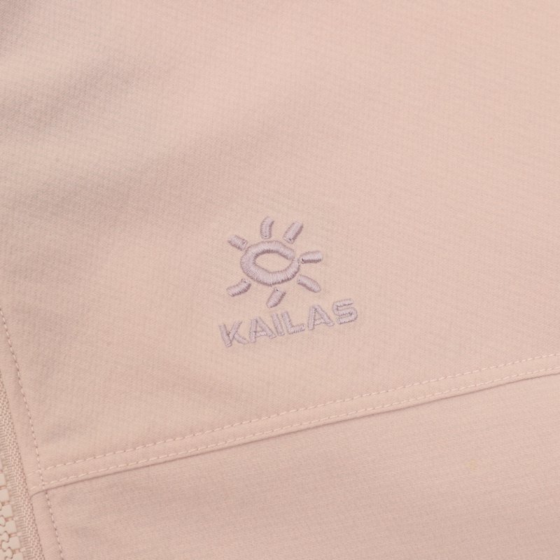 Pink Windbreaker Hooded Jacket Women view