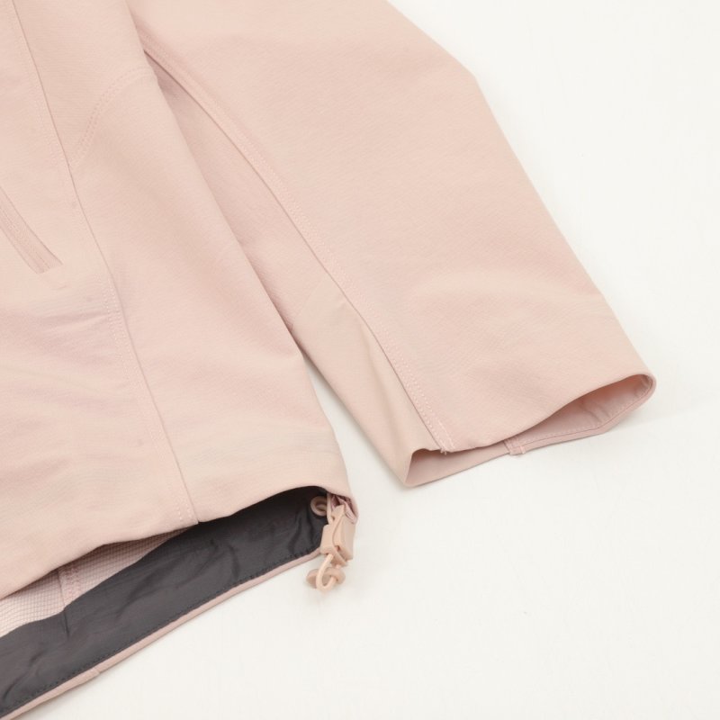 Pink Windbreaker Hooded Jacket Women view