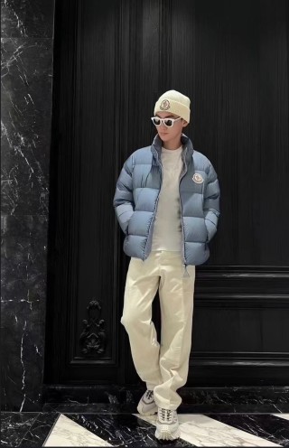 Moncler Light Blue Puffer Down Jacket view 4
