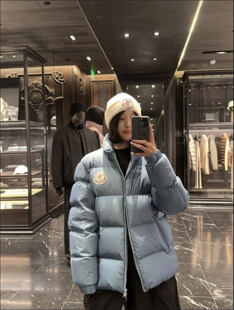 Moncler Light Blue Puffer Down Jacket view