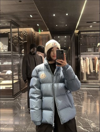 Moncler Light Blue Puffer Down Jacket view 7