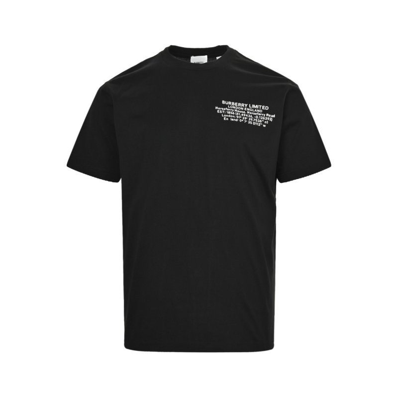 Black Graphic Short Sleeve T-Shirt with Text Print view