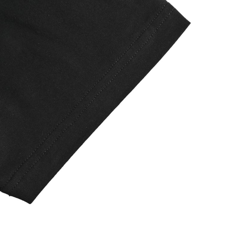 Black Graphic Short Sleeve T-Shirt with Text Print view