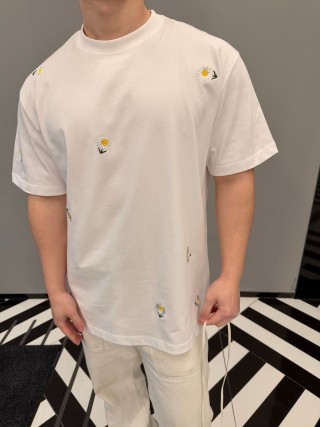 Cream Daisy Embroidered T-Shirt