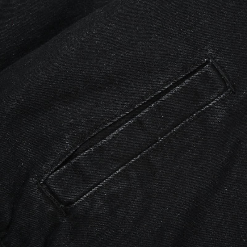 Miu Miu Black Nylon Zip Jacket with Corduroy Collar view