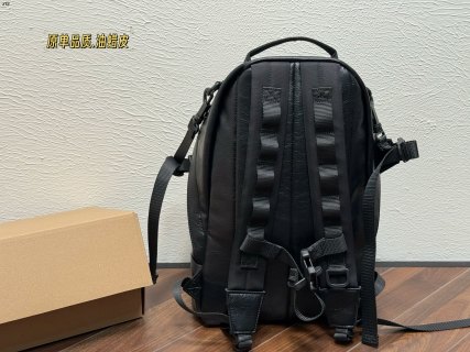 Balenciaga UA Black Oil Wax Leather Backpack with Detachable Strap view 7