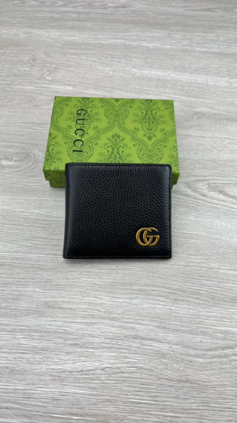 Gucci GG Marmont Black Leather Wallet