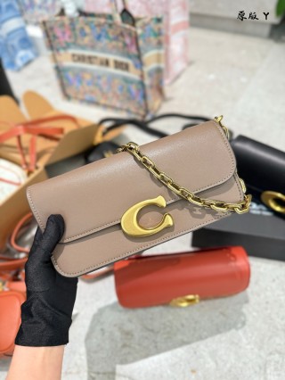 Coach Idol Baguette Shoulder Bag Black with Gold Hardware view 4