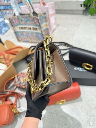 Coach Idol Baguette Shoulder Bag Black with Gold Hardware view 5
