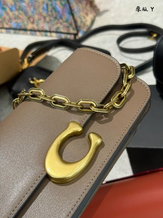 Coach Idol Baguette Shoulder Bag Black with Gold Hardware view 7