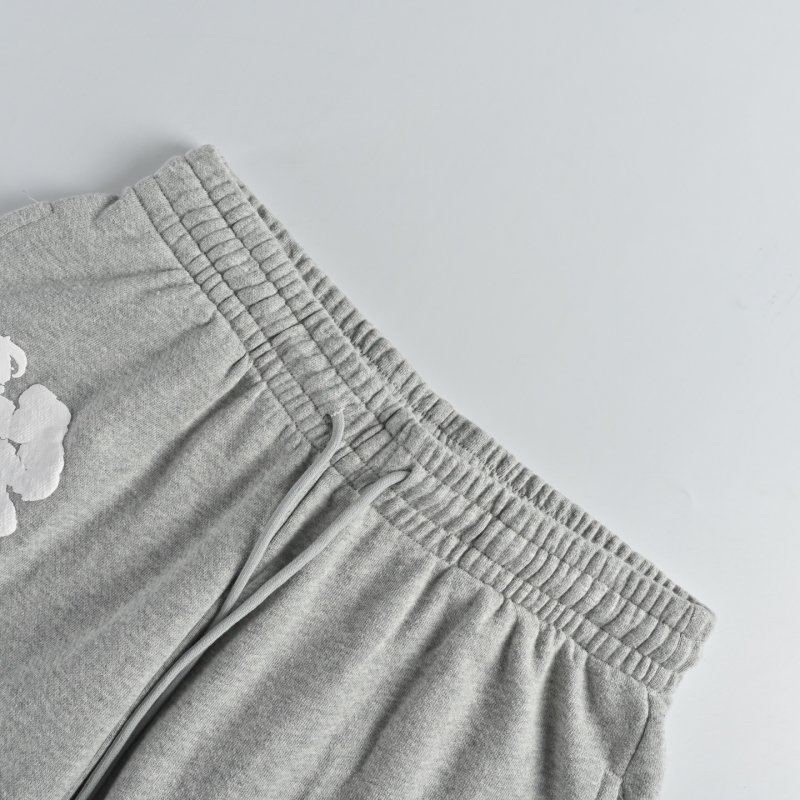 Oversized Floral Print Baggy Pants - Sage Green view