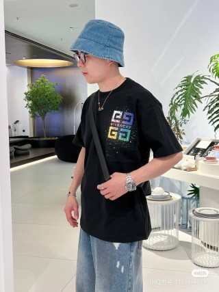 Givenchy Black Colorblock Logo T-Shirt view 3