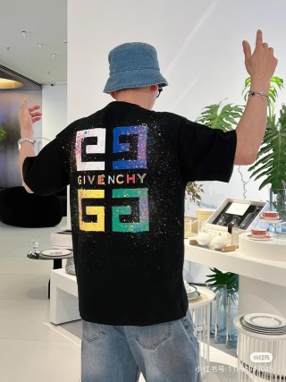 Givenchy Black Colorblock Logo T-Shirt view 4