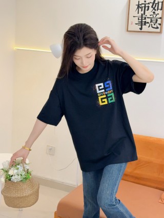 Givenchy Black Colorblock Logo T-Shirt view 5