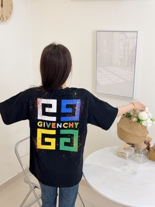 Givenchy Black Colorblock Logo T-Shirt view 8