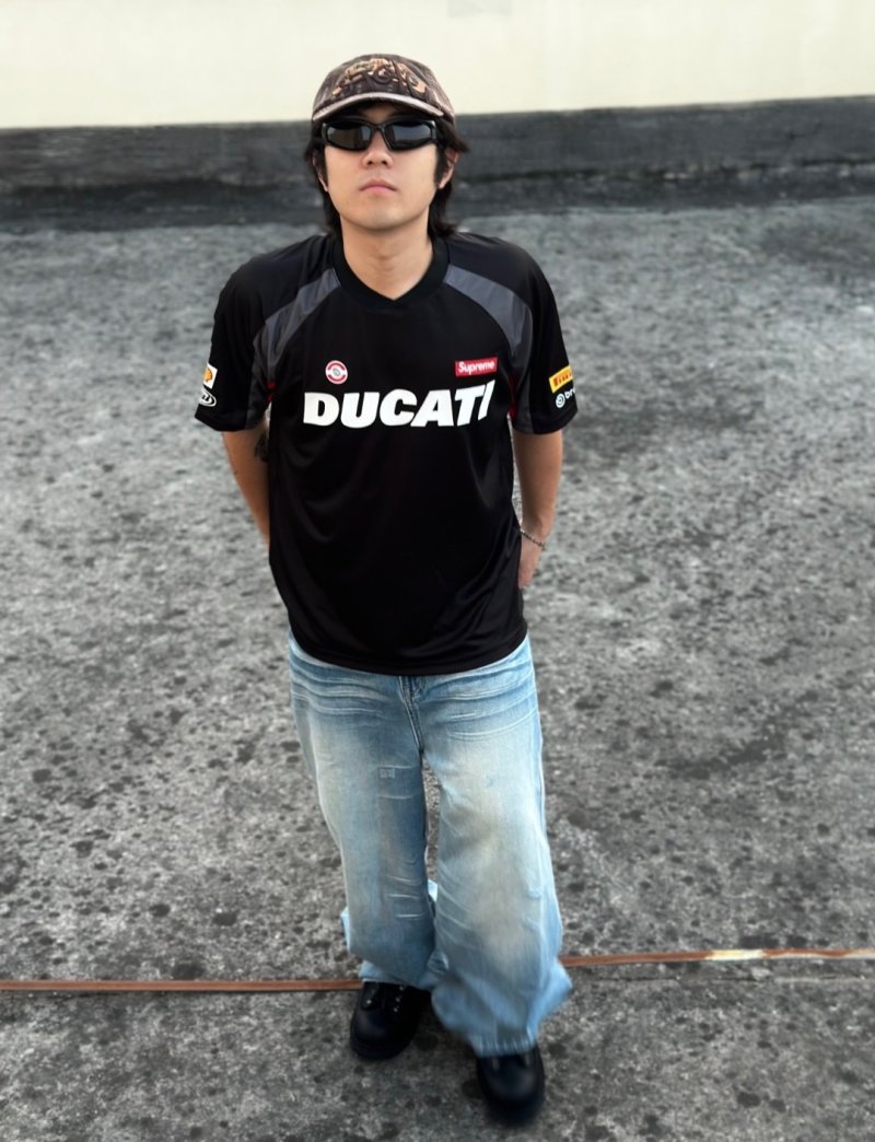 Ducati x Supreme Black Racing T-Shirt