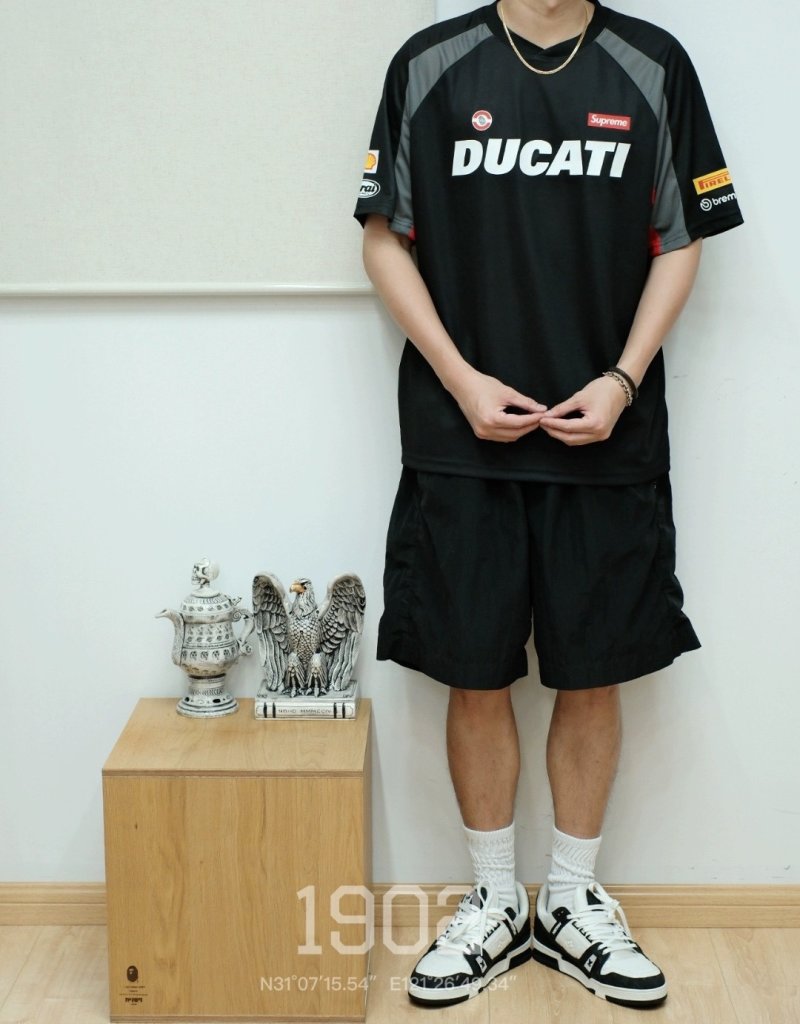 Ducati x Supreme Black Racing T-Shirt view