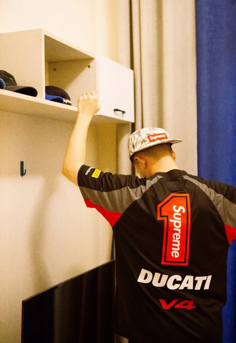 Ducati x Supreme Black Racing T-Shirt view