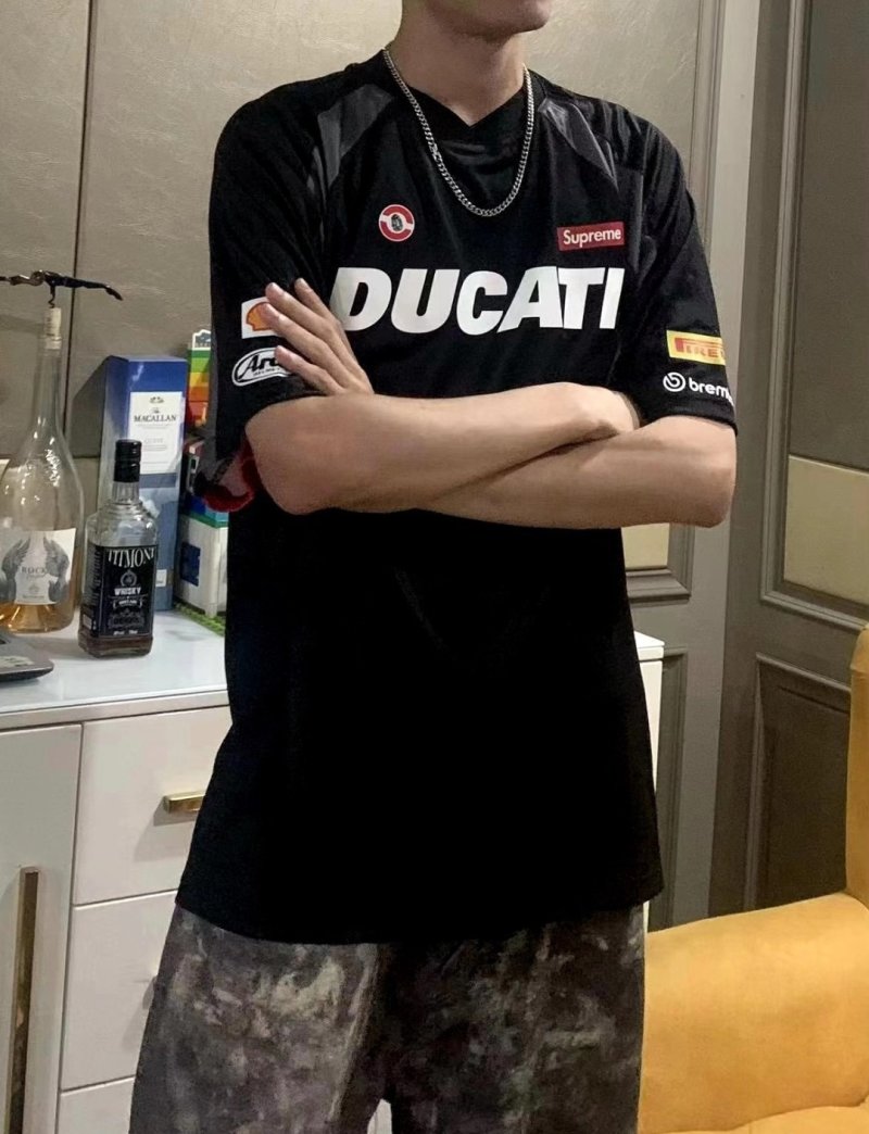 Ducati x Supreme Black Racing T-Shirt view