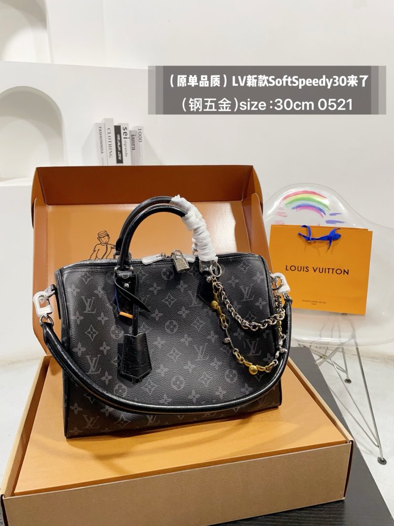Louis Vuitton Soft Speedy 30 Black Monogram
