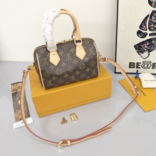 Louis Vuitton Speedy 20 Monogram Canvas Shoulder Bag view 3