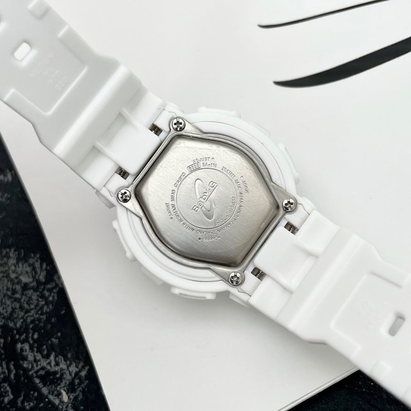 Casio Baby-G BA-110 White & Blue Analog-Digital Watch view