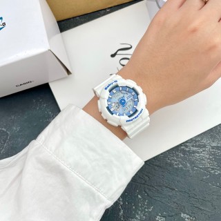 Casio Baby-G BA-110 White & Blue Analog-Digital Watch view 9