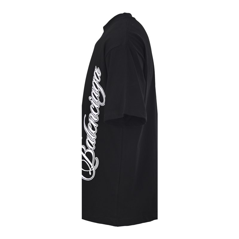 Burberry Black Vertical Logo T-Shirt view