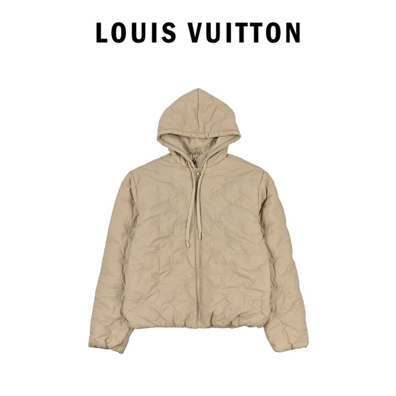 Louis Vuitton Quilted Puffer Jacket Beige view
